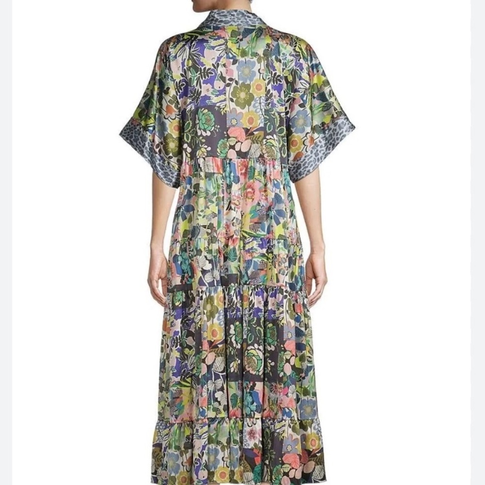 Johnny Was silk Chelsea Sea Gardens Kimono/dress NWT - Picture 11 of 13